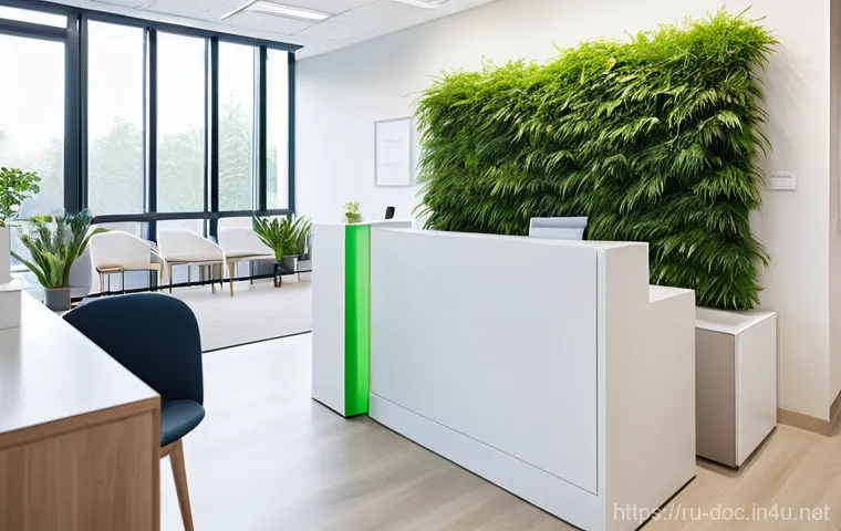 의료진 퇴직 후 창업 사례 - **Modern Private Clinic Interior:** A brightly lit, spacious reception area of a contemporary privat...